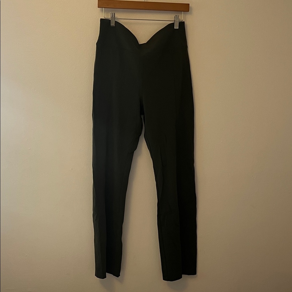 Olive Green Delancey Straight-leg Pants